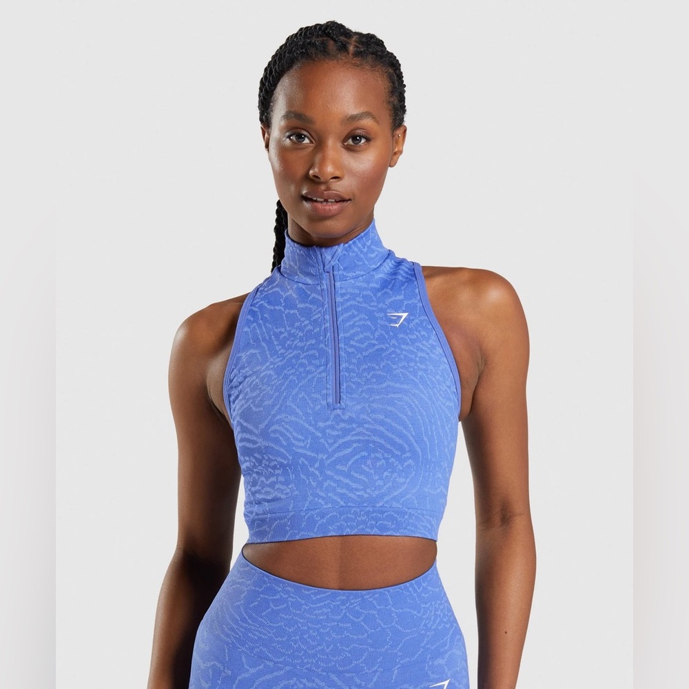 Gymshark Adapt Animal Seamless Crop 1/2 Zip